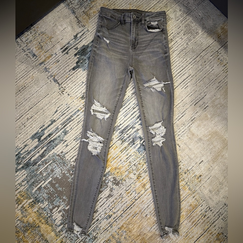 American Eagle Super High Rise Skinny Jeggings - 2 Long